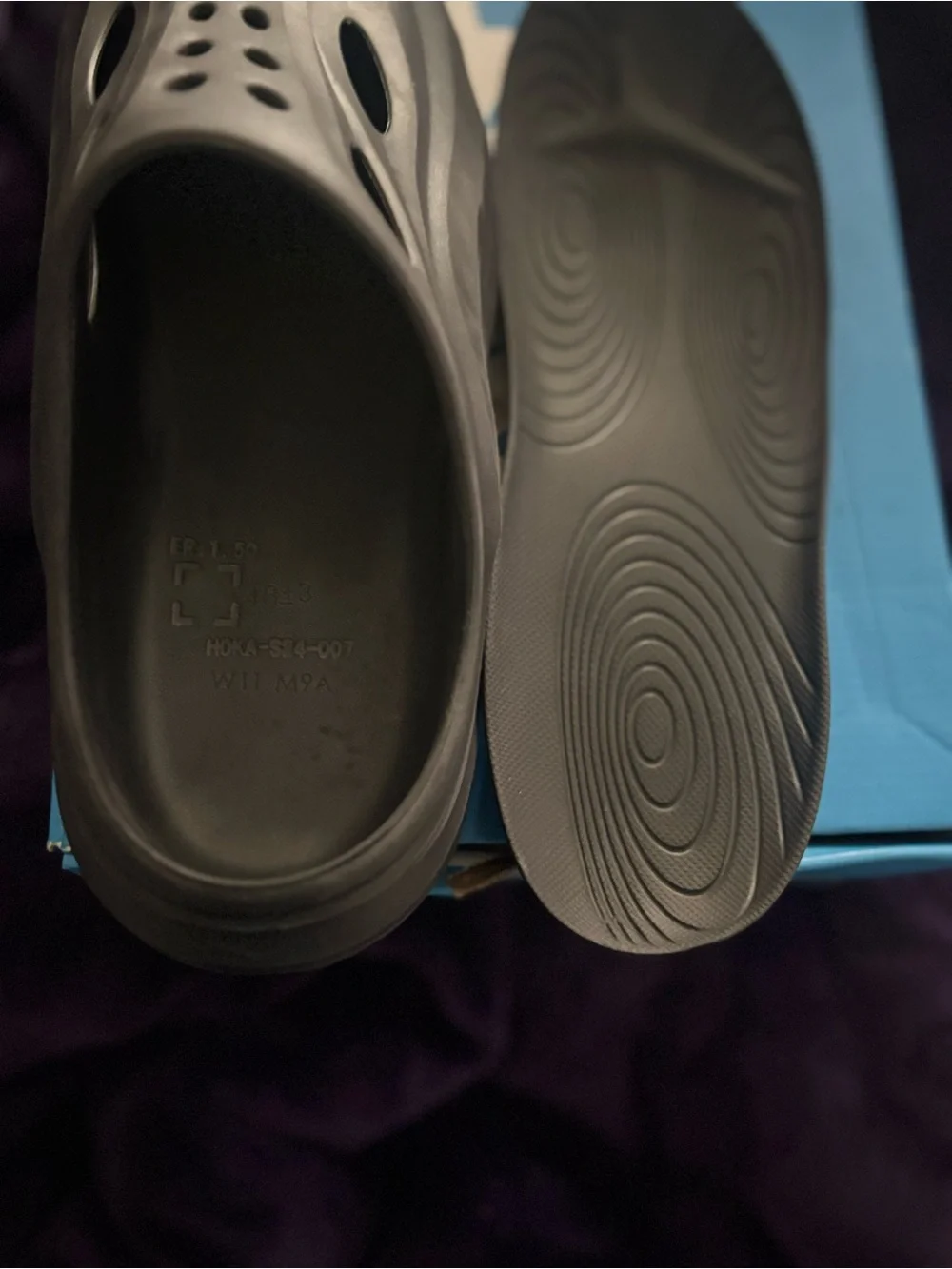Hoka Black Recovery Mule Clog
